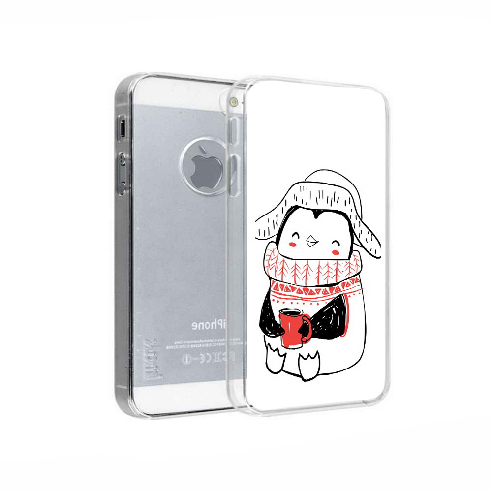 

Чехол MyPads Tocco для Apple iPhone 5 Милый пингвин, Прозрачный, Tocco