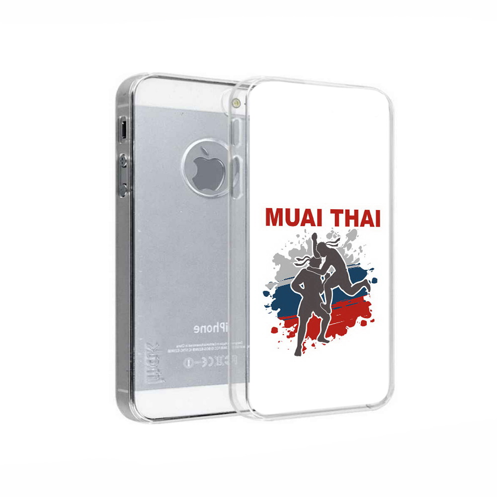 

Чехол MyPads Tocco для Apple iPhone 5 Муайтай, Прозрачный, Tocco