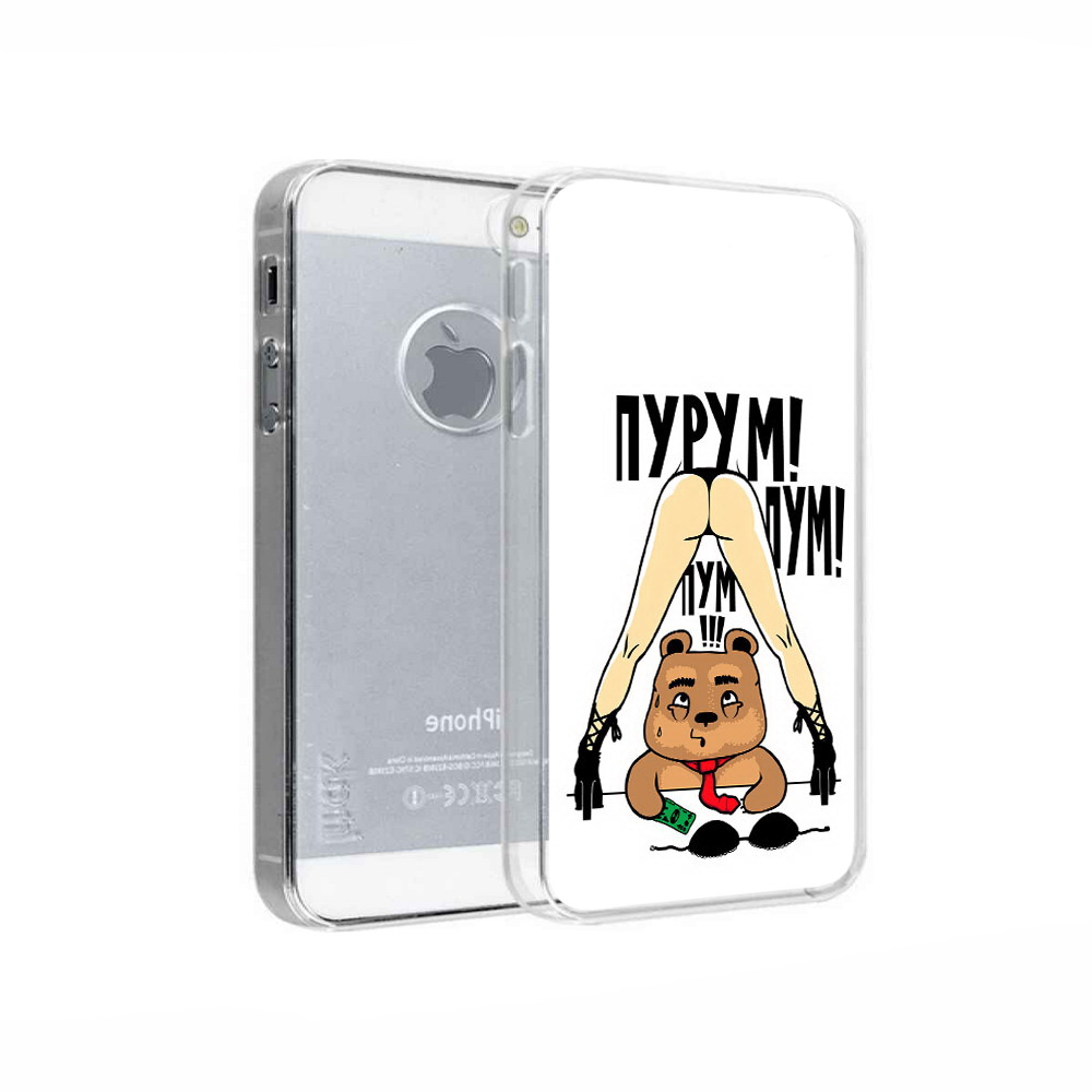

Чехол MyPads Tocco для Apple iPhone 5 Пурум пум пум, Прозрачный, Tocco