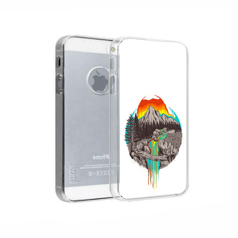 

Чехол MyPads Tocco для Apple iPhone 5 Радужный водопад, Прозрачный, Tocco