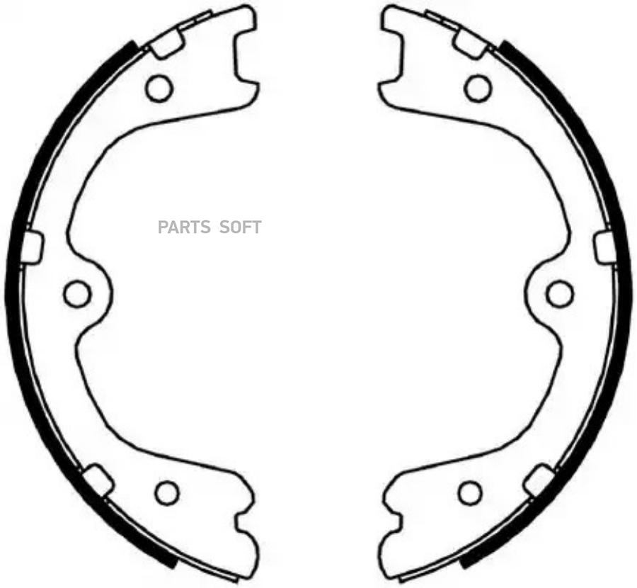 

Колодки барабанные ручника nissan murano, infiniti fx35/fx45 3.5/4.5 Fsb4054 [44060wl026]