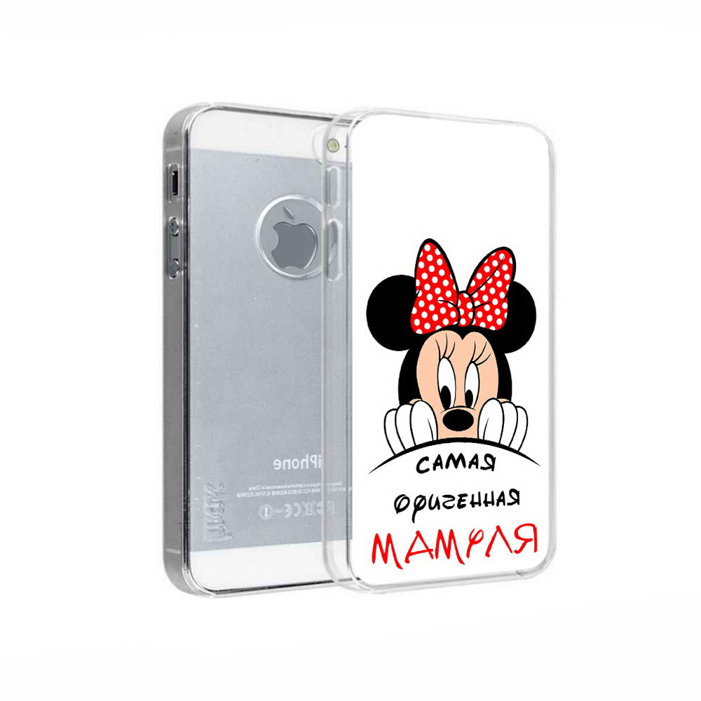 

Чехол MyPads Tocco для Apple iPhone 5 Самая лучшая мамуля Мини Маус, Прозрачный, Tocco