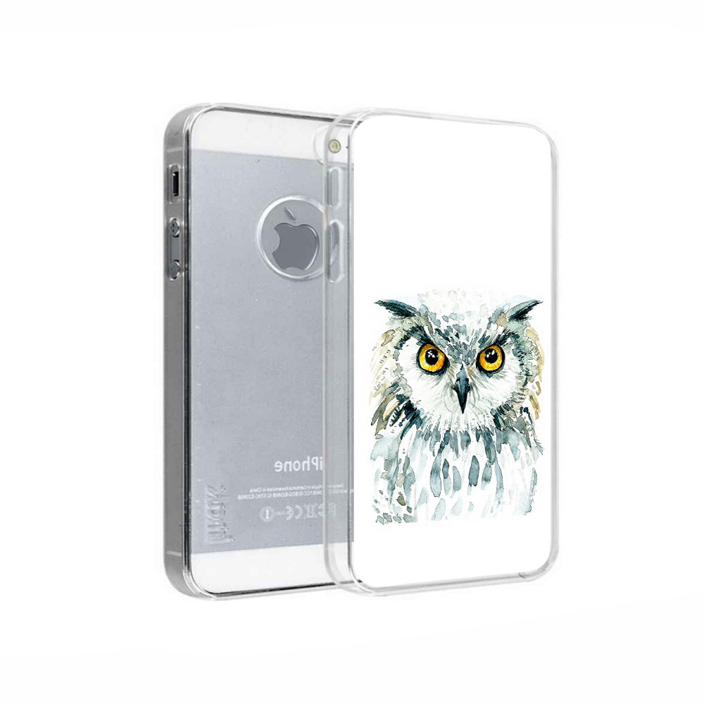 

Чехол MyPads Tocco для Apple iPhone 5 Серьезная сова, Прозрачный, Tocco