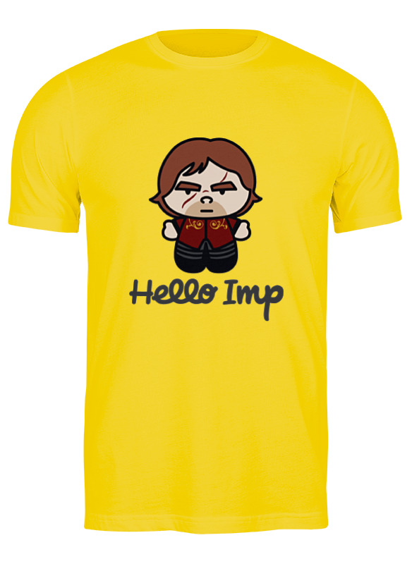 

Футболка мужская Printio Hello imp желтая L, Hello imp