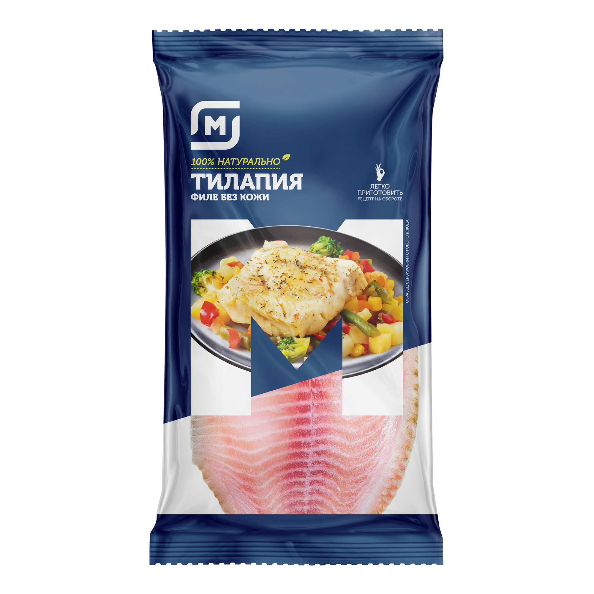 

Тилапия замороженная филе 600 г