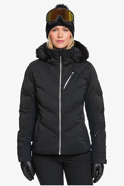 фото Женская сноубордическая куртка snowstorm, черный, m roxy