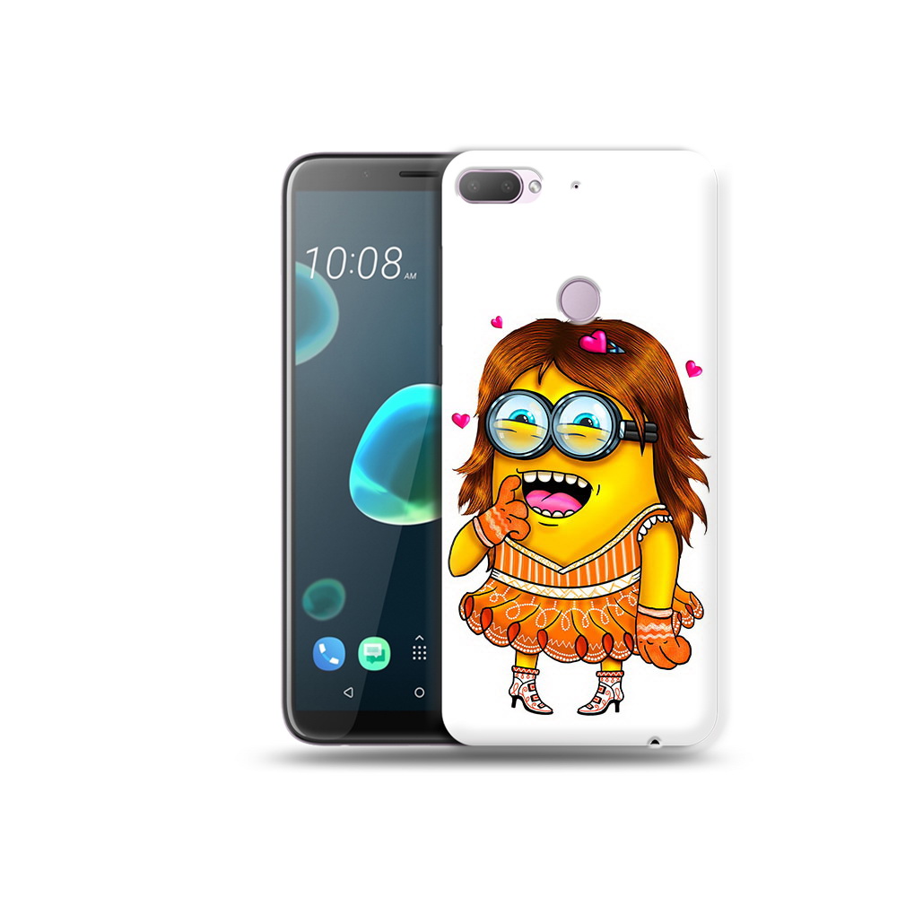 

Чехол MyPads Tocco для HTC Desire 12 Plus Миньон девочка, Прозрачный, Tocco