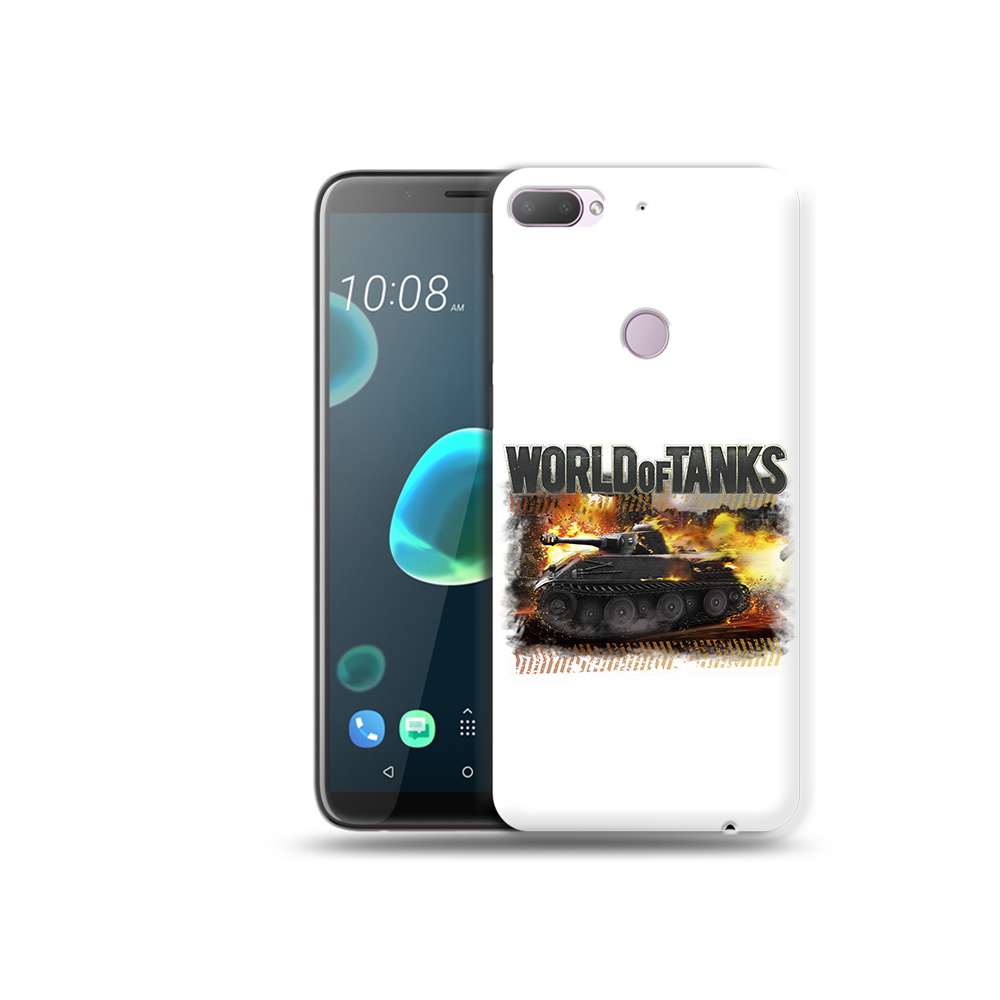 

Чехол MyPads Tocco для HTC Desire 12 Plus Мир танков-2, Прозрачный, Tocco