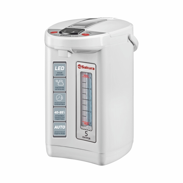 

Термопот SAKURA SA-1365W 5 л белый, SA-1365W