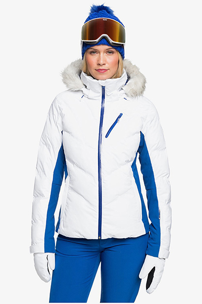 фото Женская сноубордическая куртка snowstorm, белый, m roxy