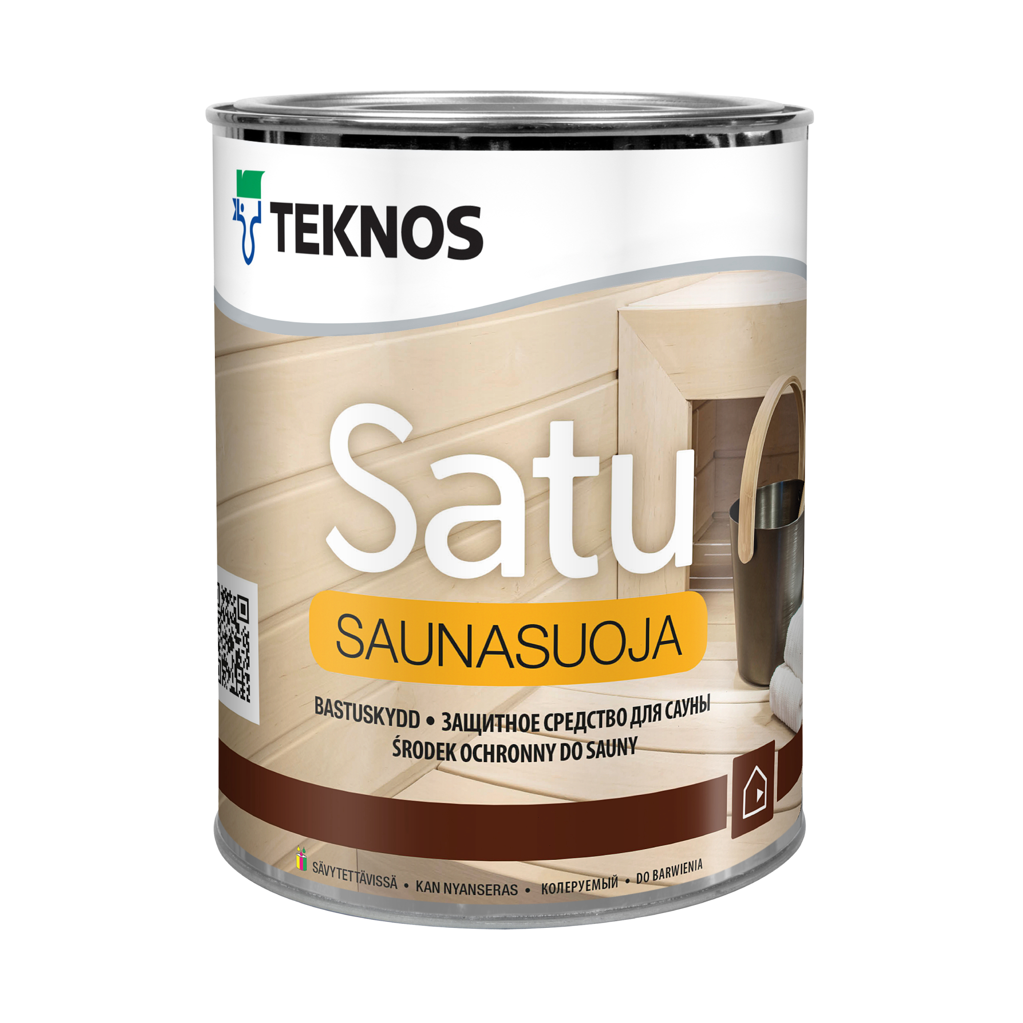 фото Средство для защиты древесины teknos satu saunasuoja 0,9 л