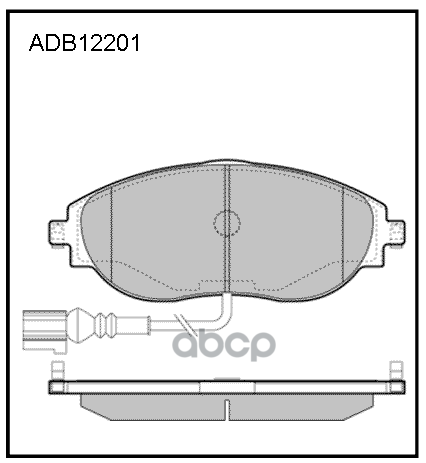 

Колодки дисковые передние Seat Alhambra, VW Sharan 1.4/2.0TSi/2.0TDi 10> ADB 12201