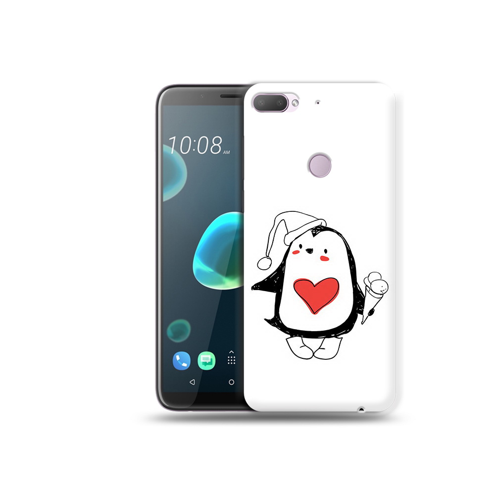 

Чехол MyPads Tocco для HTC Desire 12 Plus Пингвин с мороженым, Прозрачный, Tocco