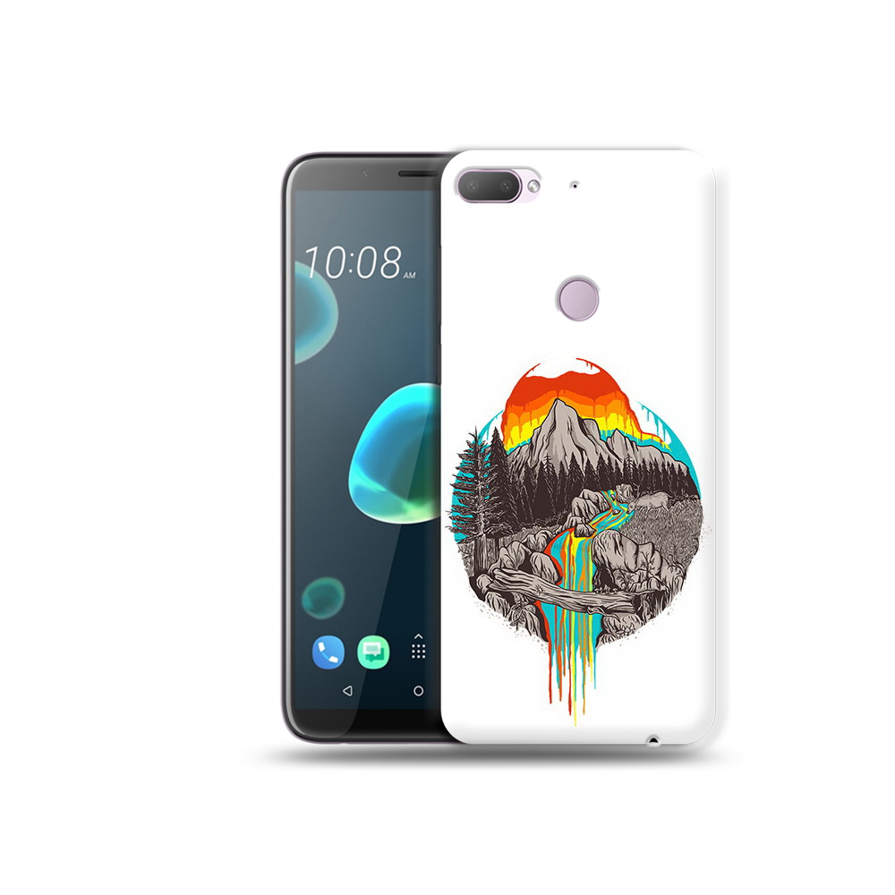 

Чехол MyPads Tocco для HTC Desire 12 Plus Радужный водопад, Прозрачный, Tocco