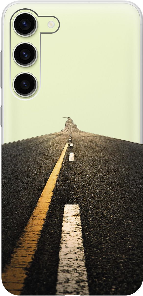 Силиконовый чехол на Samsung Galaxy S23+ с 3D принтом 