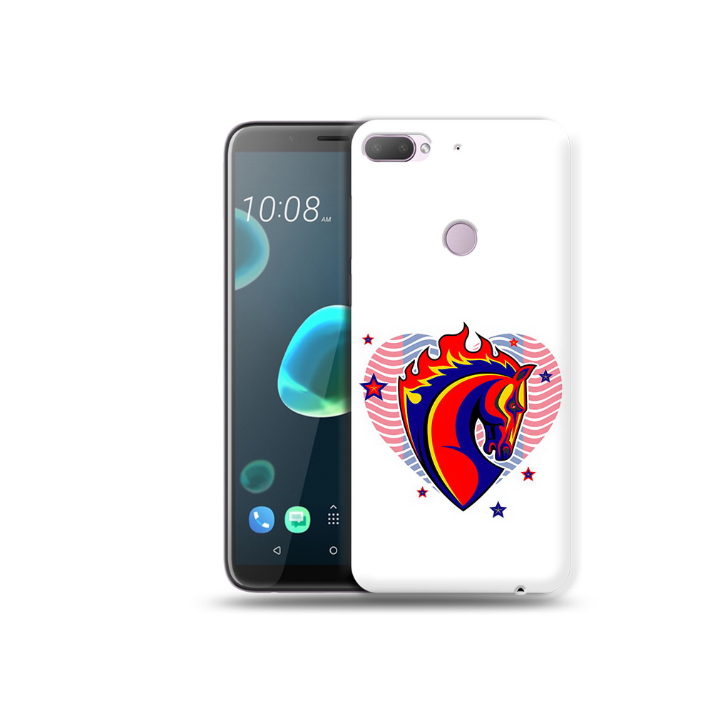 

Чехол MyPads Tocco для HTC Desire 12 Plus ФК ЦСЛ Лошадь, Прозрачный, Tocco