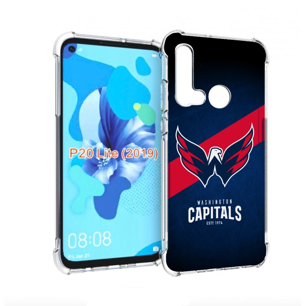 

Чехол бампер MyPads вашингтон кепиталс для Huawei P20 Lite (2019, Прозрачный, Tocco