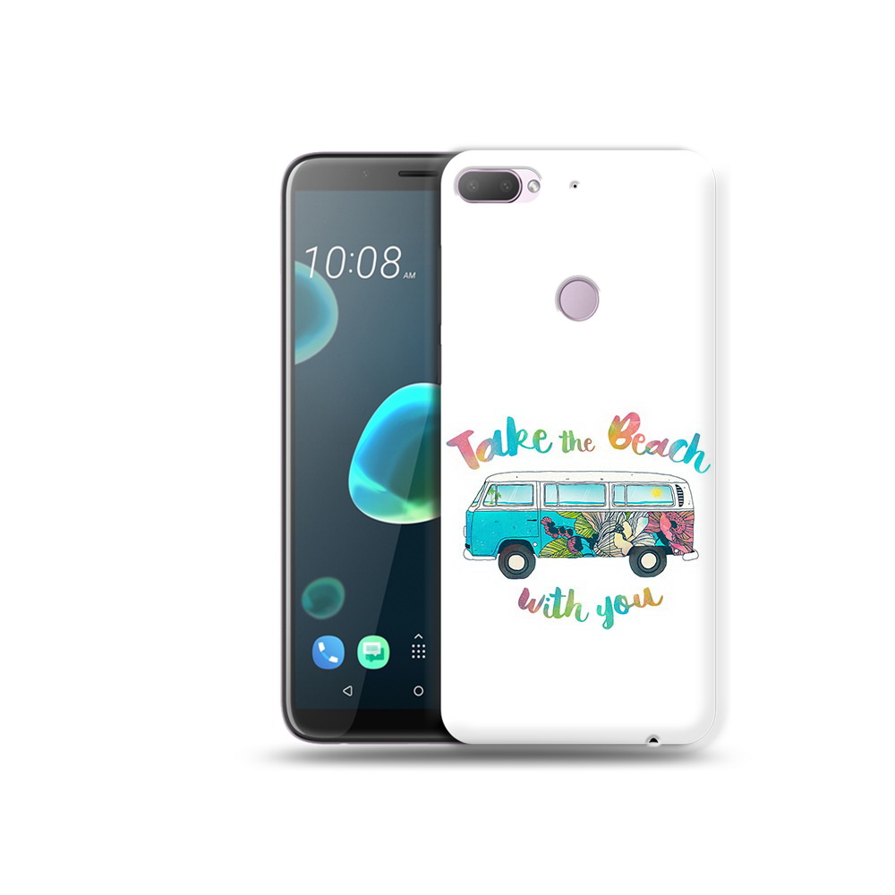 

Чехол MyPads Tocco для HTC Desire 12 Plus Хиппи автобус, Прозрачный, Tocco