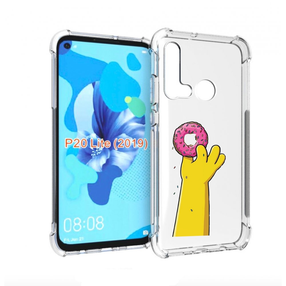 

Чехол бампер MyPads вкусный-пончик для Huawei P20 Lite (2019), Прозрачный, Tocco