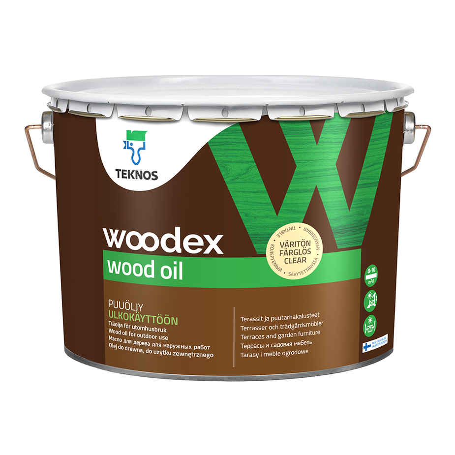 фото Масло для наружных работ teknos woodex wood oil. 2,7 л