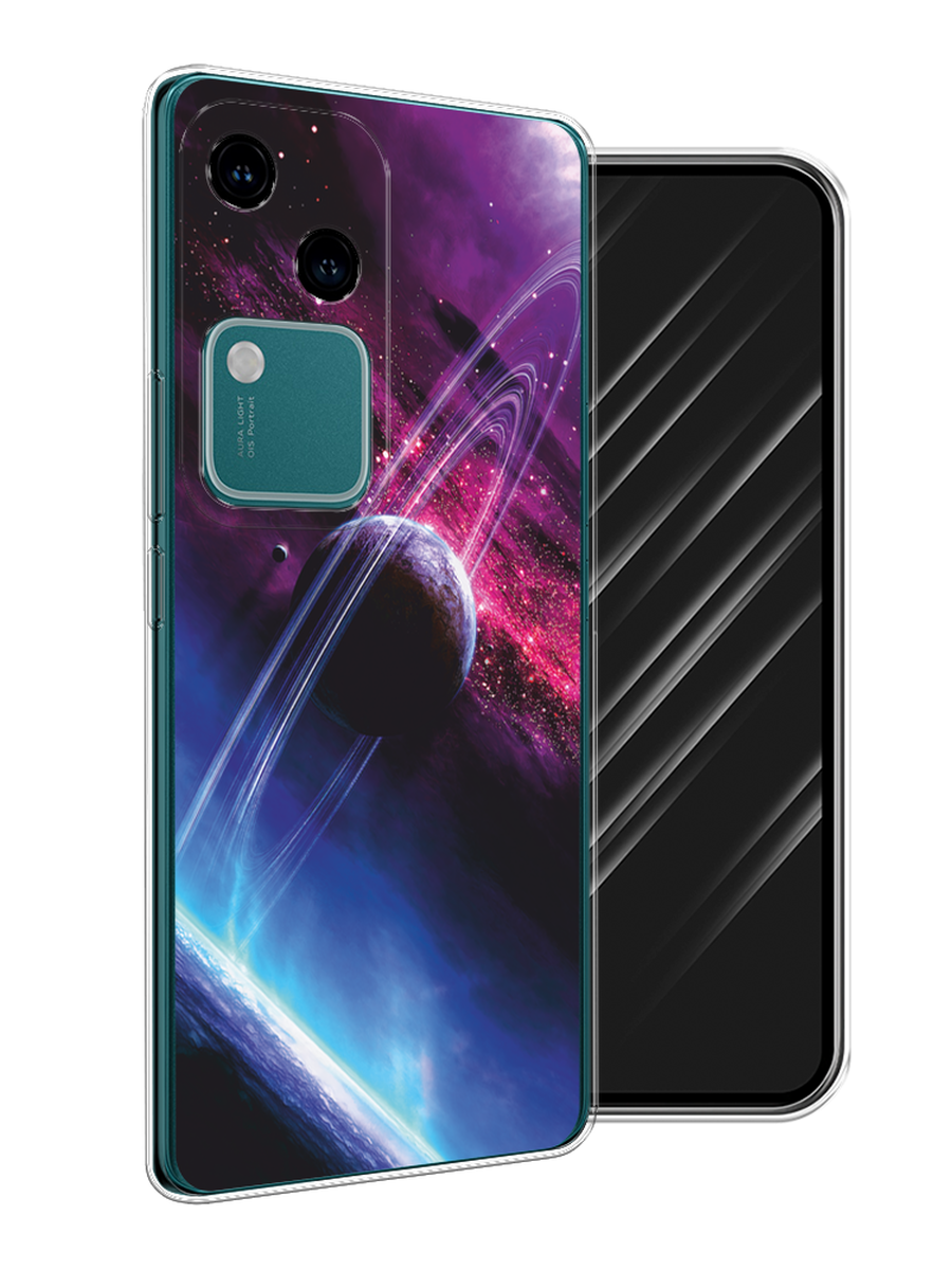 

Чехол Awog на Vivo V30/S18 "Космос 17", Черный;фиолетовый, 2610150-1