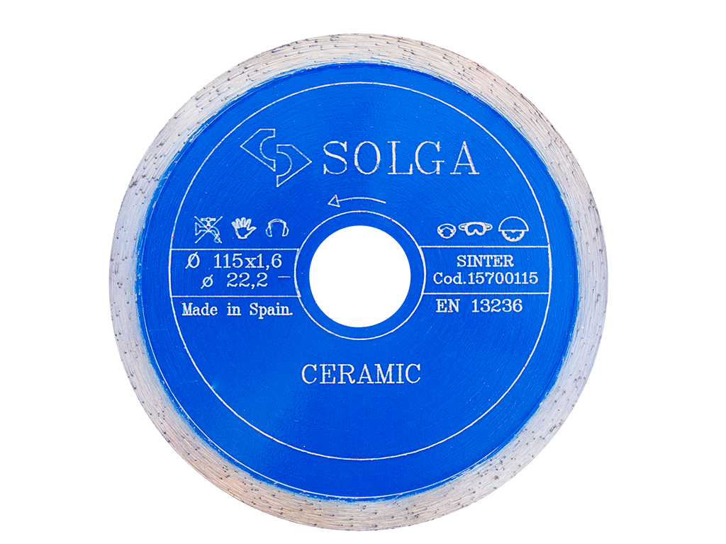 Диск отрезной алмазный Solga Diamant 15700125 125мм/22,23 диск алмазный solga diamant ceramics marble сплошной 300мм 25 4