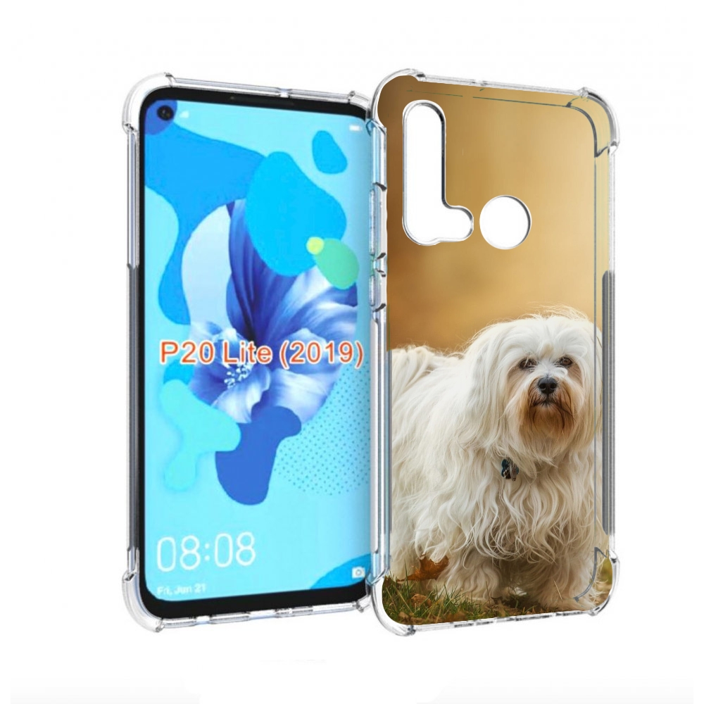 

Чехол бампер MyPads гаванскии бишон для Huawei P20 Lite (2019), Прозрачный, Tocco