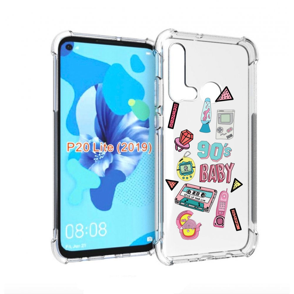 

Чехол бампер MyPads гаджеты-90х для Huawei P20 Lite (2019), Прозрачный, Tocco