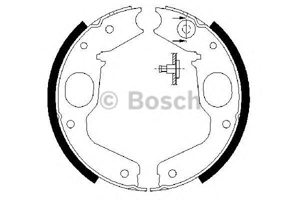 

Тормозные колодки Bosch стояночного тормоза для Mitsubishi Pajero Sport 986487719, 0 986 487 719 =GS8695=FSB663 [MB618914] колодки барабанные ручника Mitsubishi Pajero/Sport all 90>