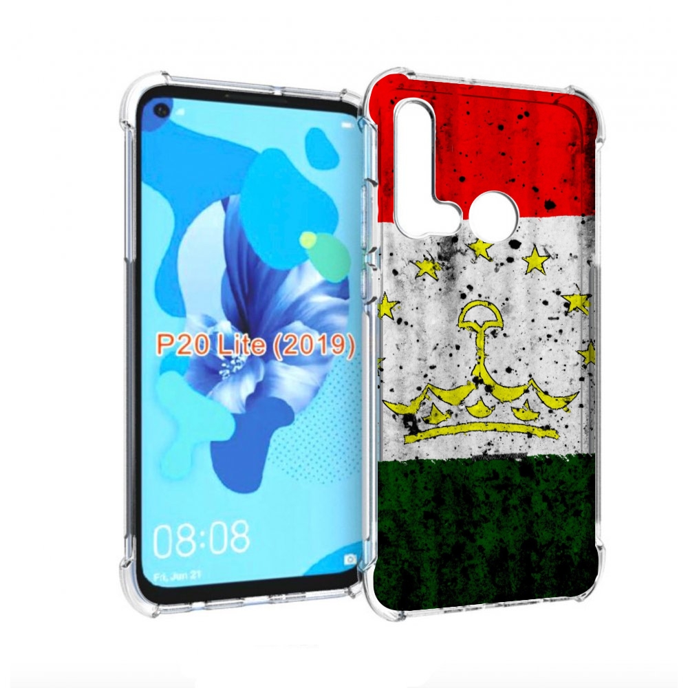 

Чехол бампер MyPads герб флаг таджикистан для Huawei P20 Lite (2, Прозрачный, Tocco