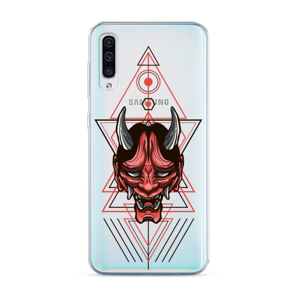 

Чехол на Samsung Galaxy A30s "Hanya Oni mask", Серый;красный;черный, 28850-4