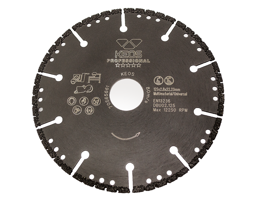 фото Диск отрезной алмазный keos dbu02.125 125мм/22,23