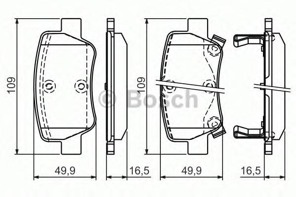 

Тормозные колодки Bosch задние для Toyota Avensis 1.6-2.0, 2.0D 2009- 986494403, 0 986 494 403 колодки дисковые задние Toyota Avensis 1.6-2.0/2.0D 09>