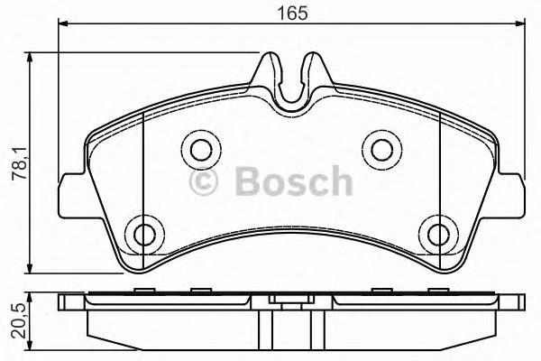 

Тормозные колодки Bosch дисковые 986495099, ДИСКОВЫЕ КОЛОДКИ ЗАДНИЕ PREMIUM2