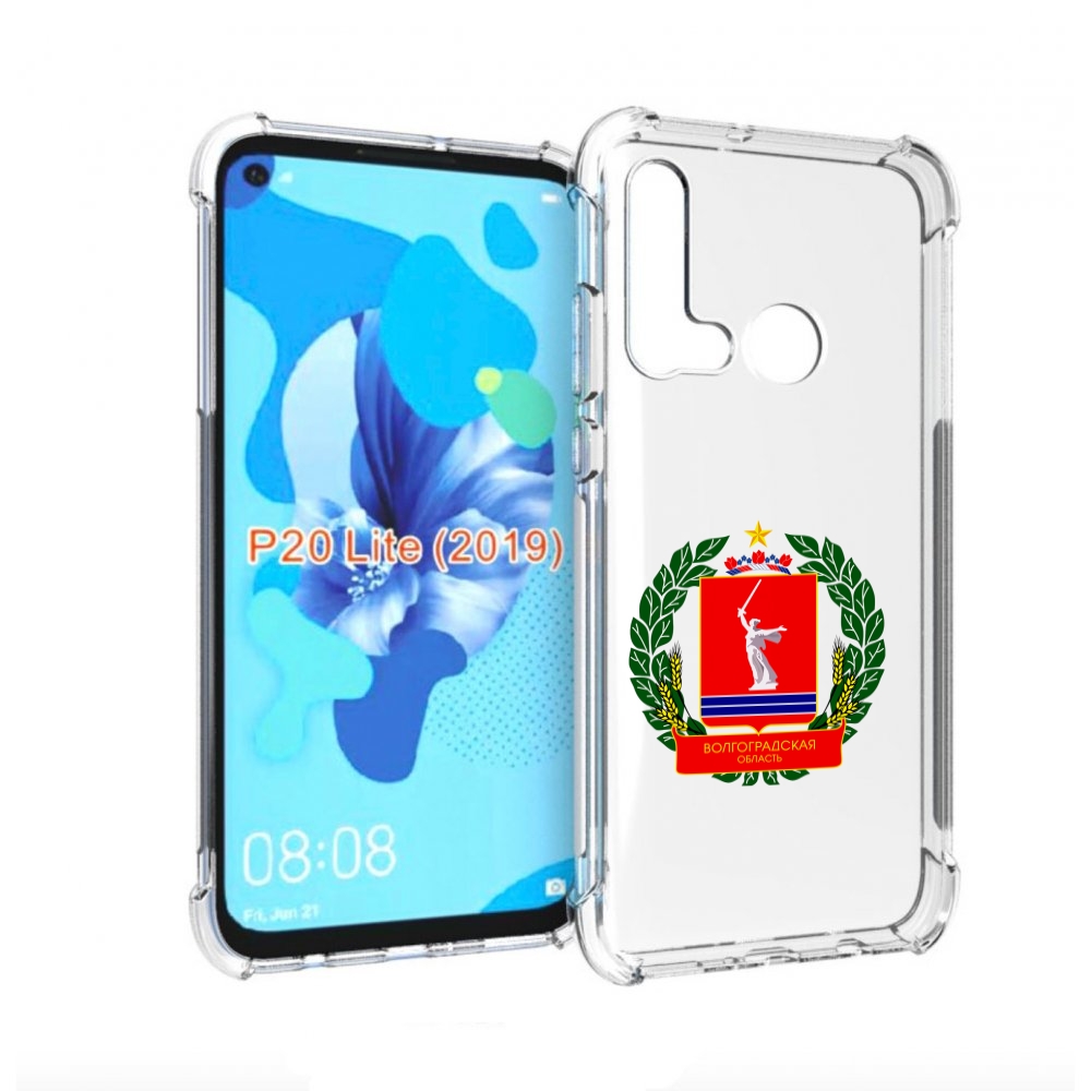 

Чехол бампер MyPads герб-волголградскои-области для Huawei P20, Прозрачный, Tocco