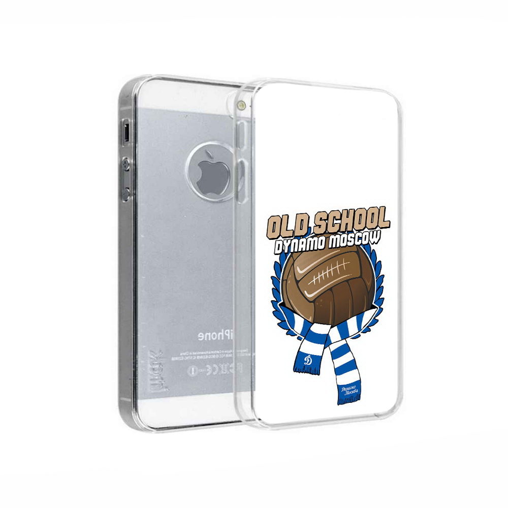 

Чехол MyPads Tocco для Apple iPhone 5 ФК Динамо олд скул, Прозрачный, Tocco