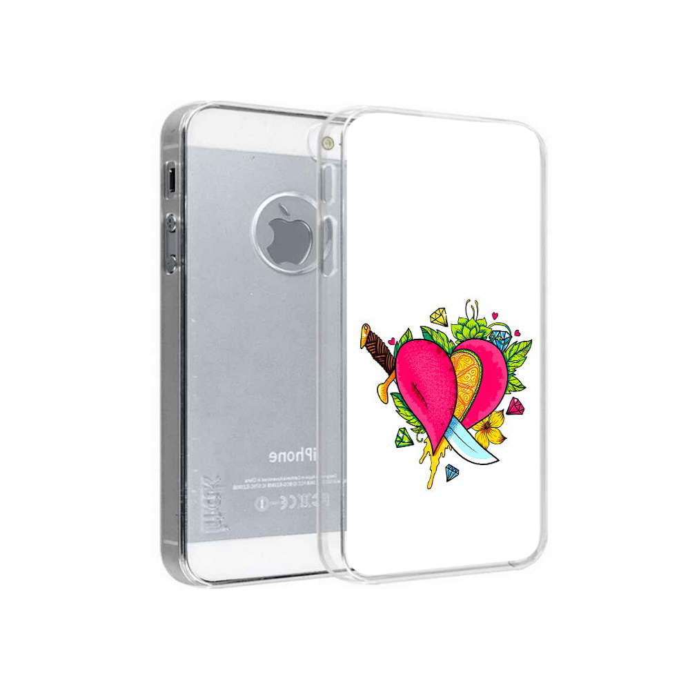 

Чехол MyPads Tocco для Apple iPhone 5 Фруктовое сердце, Прозрачный, Tocco
