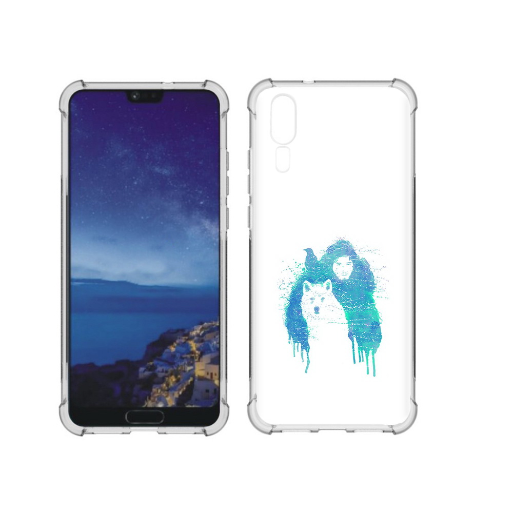 

Чехол MyPads Tocco для Huawei P20 джон сноу (PT108006.52.323), Прозрачный, Tocco