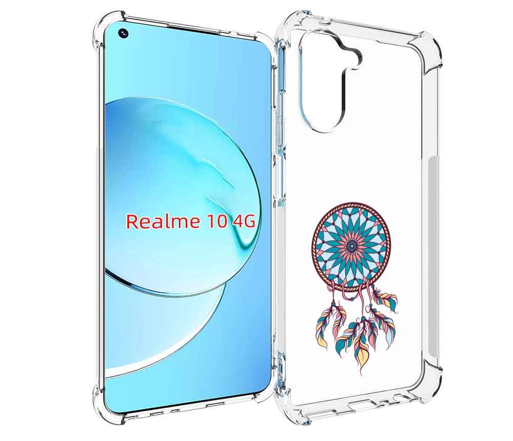 

Чехол MyPads ловец снов синий для Realme 10, Прозрачный, Tocco
