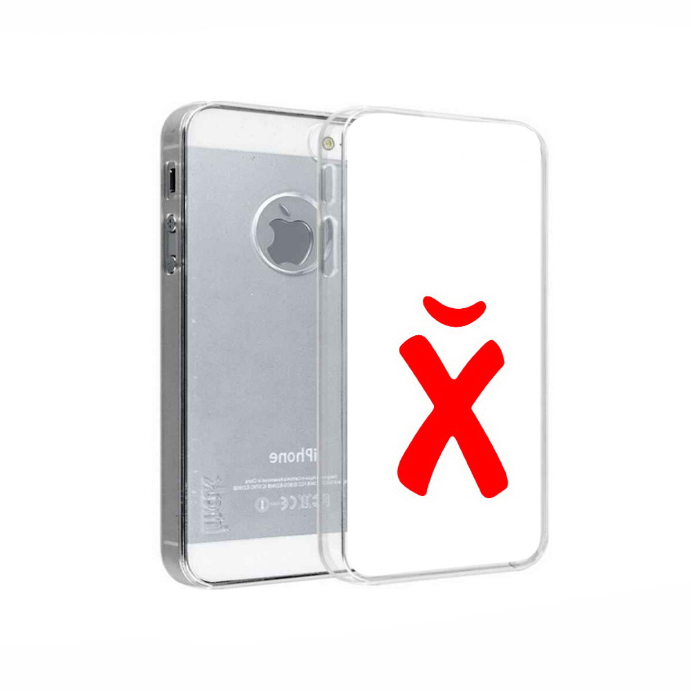 

Чехол MyPads Tocco для Apple iPhone 5 абстракция буква х, Прозрачный, Tocco