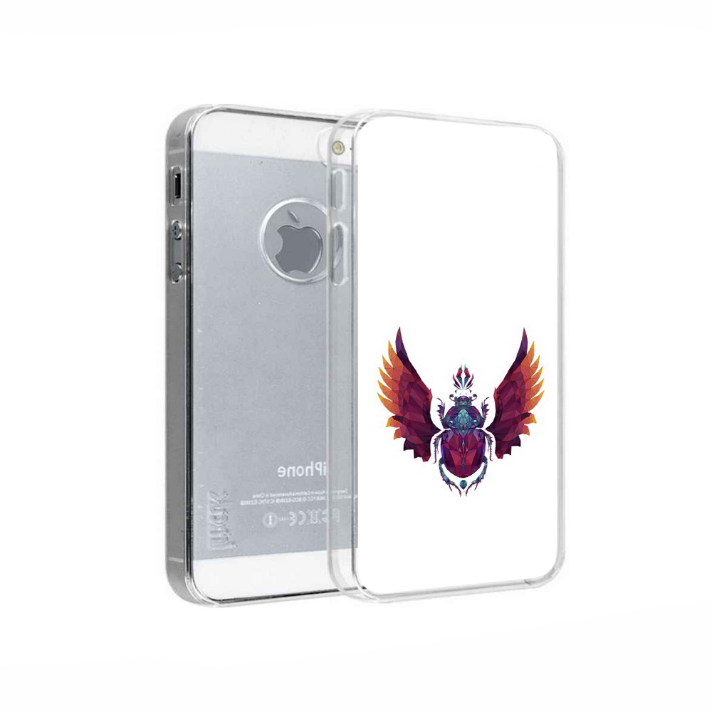 

Чехол MyPads Tocco для Apple iPhone 5 алмазный скоробей, Прозрачный, Tocco