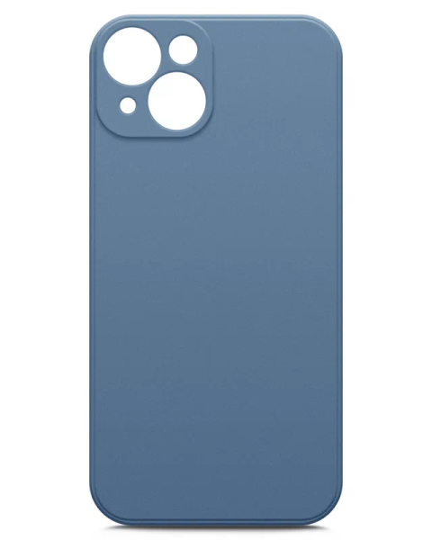 

Накладка силикон для Apple iPhone 14 с микрофиброй Blue, Синий, Apple iPhone 14
