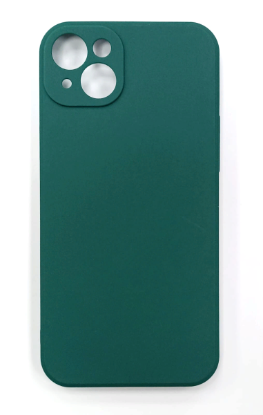 

Накладка силикон для Apple iPhone 14 с микрофиброй Green, Зеленый, Apple iPhone 14