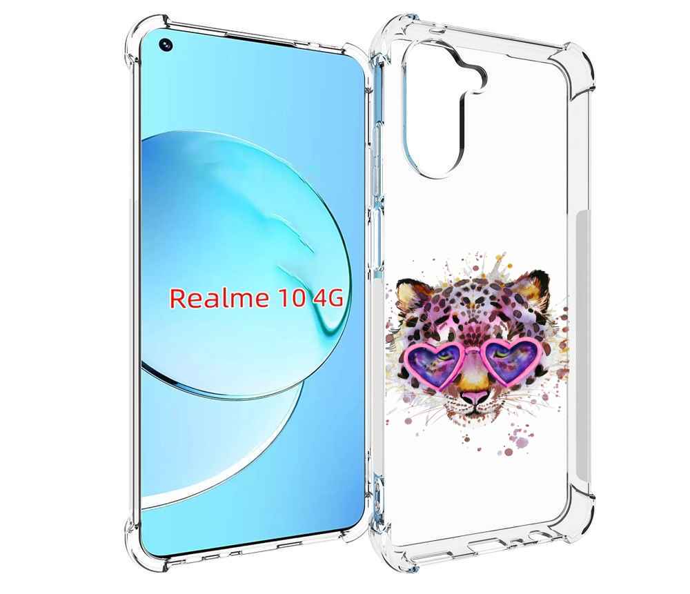 

Чехол MyPads модный леопард для Realme 10, Прозрачный, Tocco