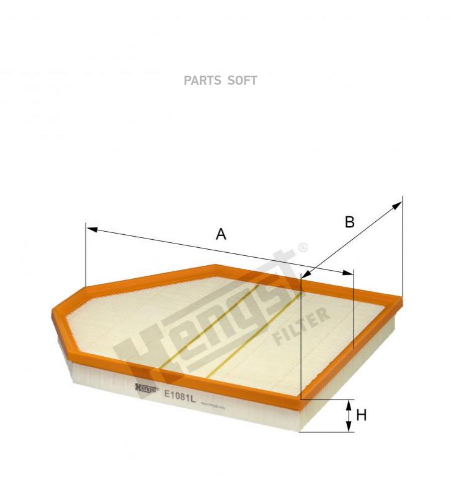 

HENGST FILTER E1081L Воздушный фильтр