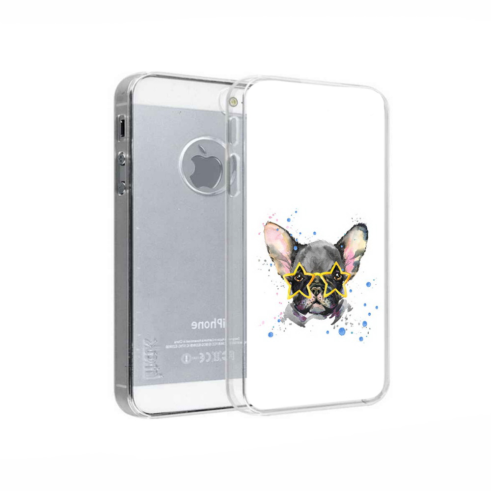 

Чехол MyPads Tocco для Apple iPhone 5 буля в очках, Прозрачный, Tocco