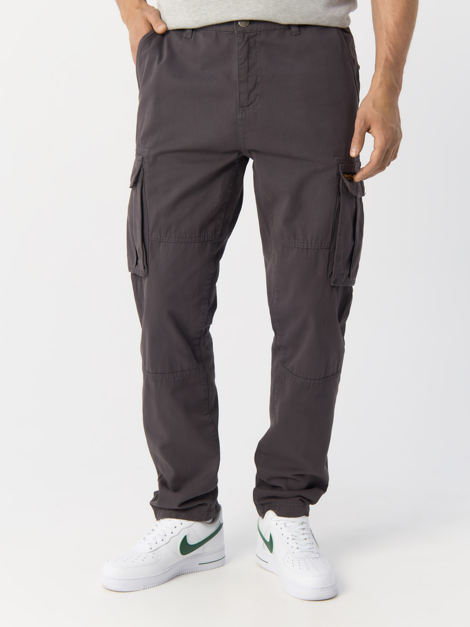 Брюки мужские Bench Sergei Mens Cargo Pant серые 34 серый