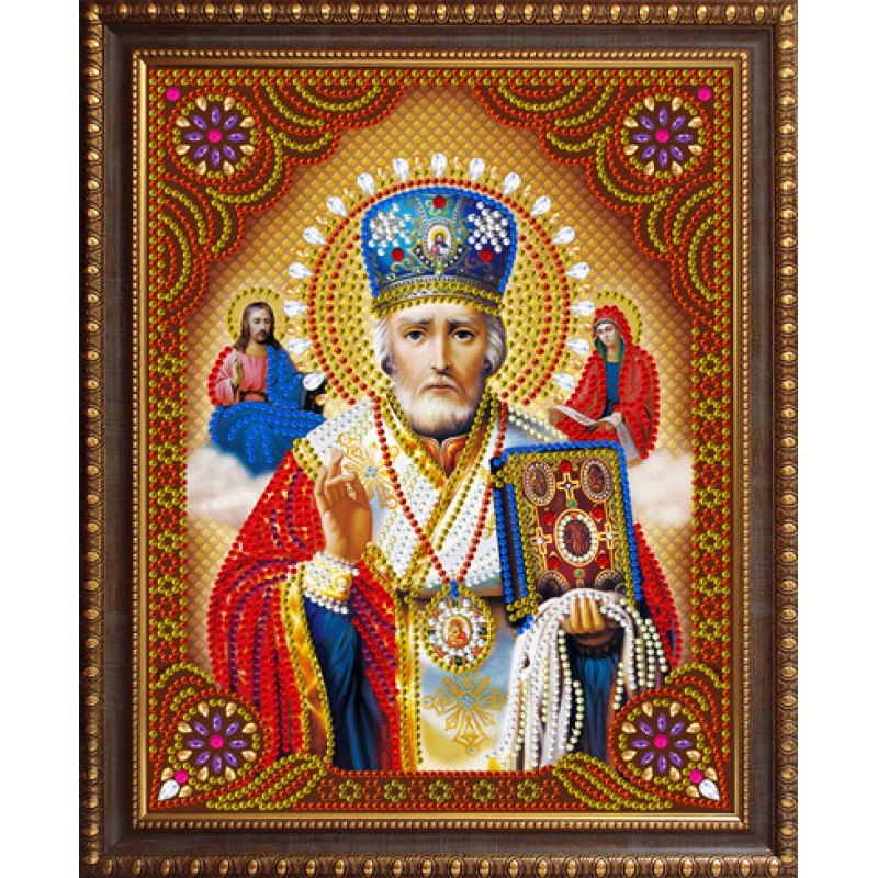 

Алмазная мозаика DVEKARTINKI KDA Святой Николай Мирликийский 27x33, Святой Николай Мирликийский