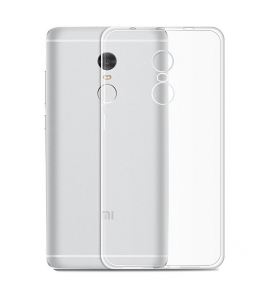 

Накладка силикон для Xiaomi RedMi Note 4x прозрачная, Прозрачный