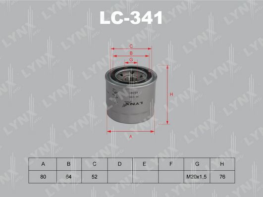 

LC-341_фильтр масляный! Nissan Vanette 2.2 94-03/2.0T 03>